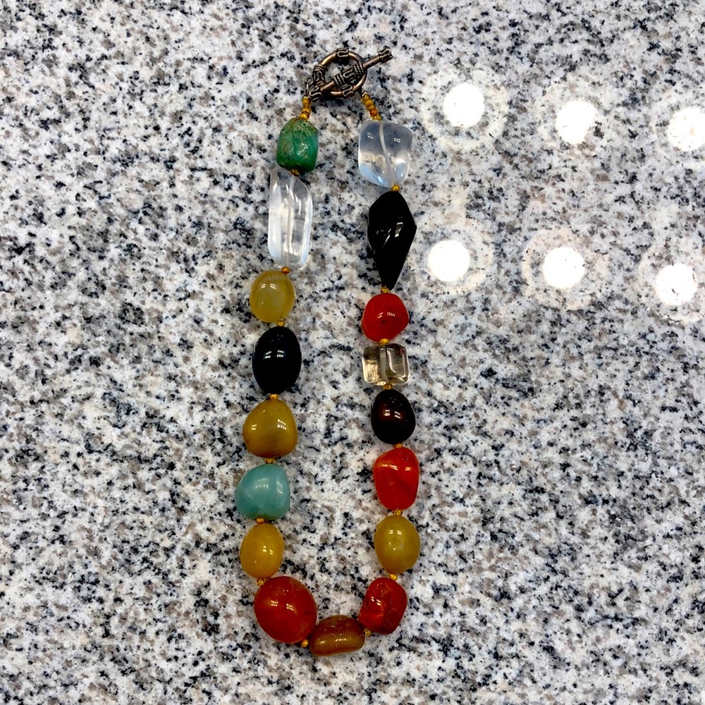 Handmade stone necklace